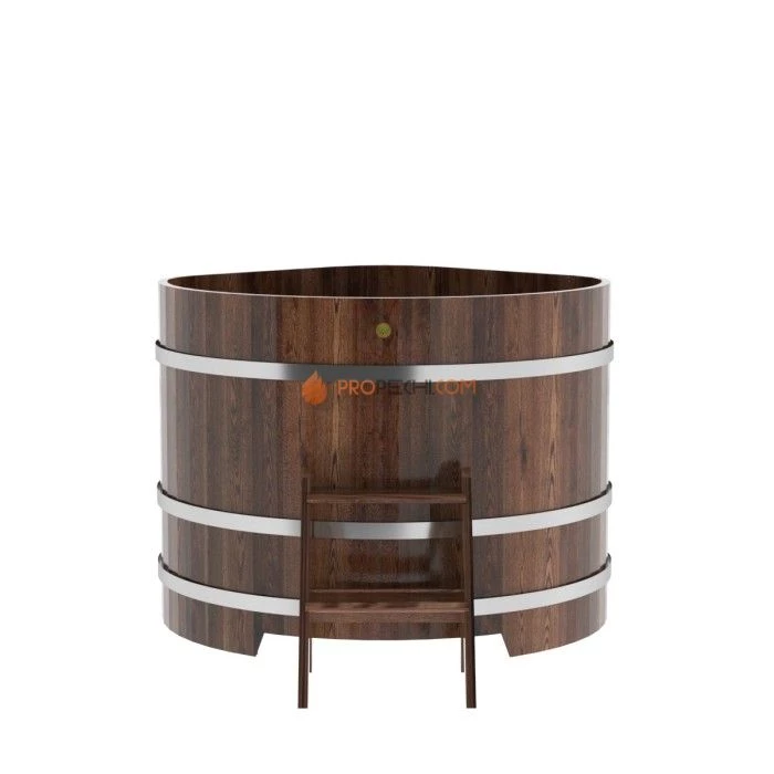 Купель BentWood угловая из мореной лиственницы 1,19х1,19