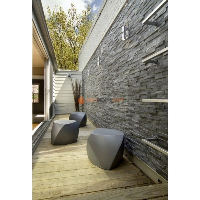 Панель Неоклассик сланец черный (600х150мм) упак. (6шт/0,54м2)