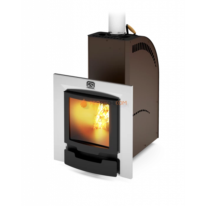Дровяная печь для бани Теплодар Лагуна-12 ТК Панорама (2018)