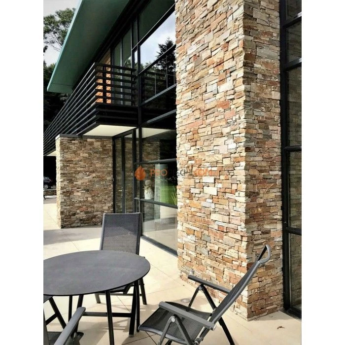 Панель из грубого камня Кварцит Бежевый (550х200мм) упак. (4шт/0,44м2)