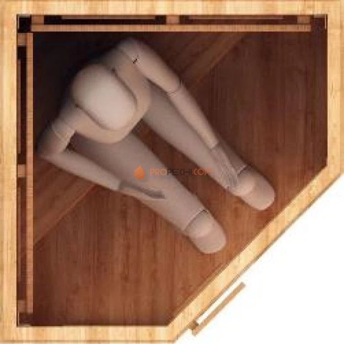 Сауна инфракрасная НКЗ керамика 1-местная угловая 105x105x200 см