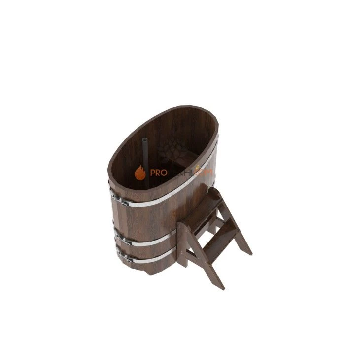 Купель BentWood овальная из мореного дуба 0,59х1,06