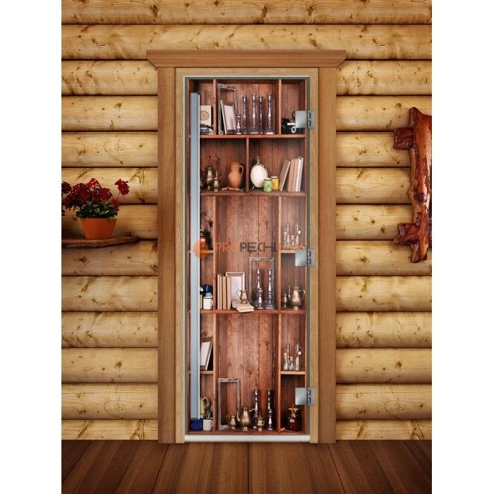 Дверь для бани DoorWood Престиж Фотопечать А006, 2000x800 мм