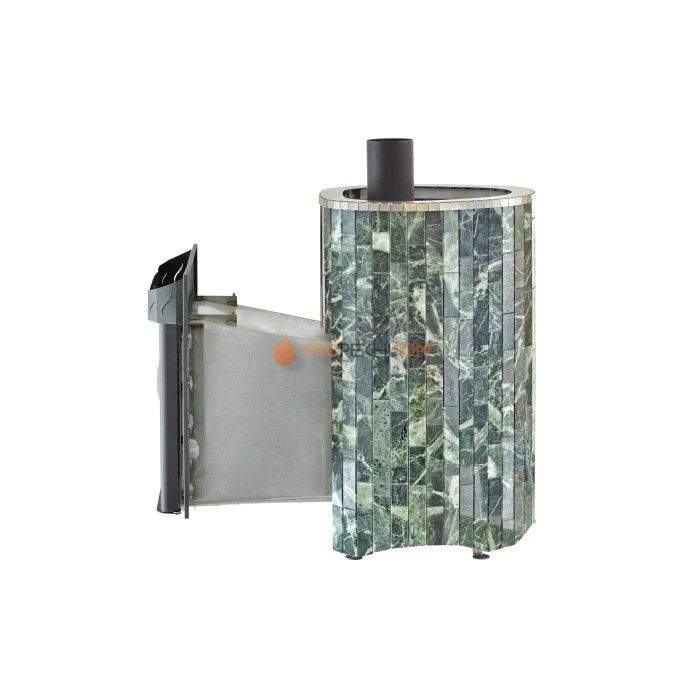 Дровяная печь для сауны Ферингер Макси До 30 м³ - Змеевик - наборные ламели - обрамление Металл