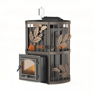 Дровяная печь для бани Эверест INOX 15 (210) Ковка