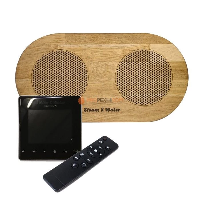 Комплект акустической системы встраиваемый SW 1 Black Standart Wood, двойной Овал (две колонки)