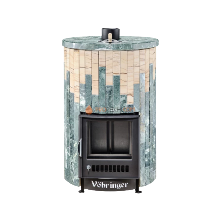 Дровяная печь для бани Ферингер Уют-18 до 18 м³ - Змеевик + Окаменевшее дерево