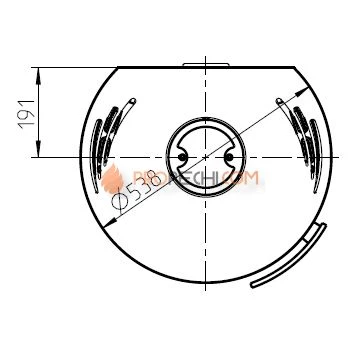 Печь-камин Thorma ANDORRA Ceramic Standard, белая