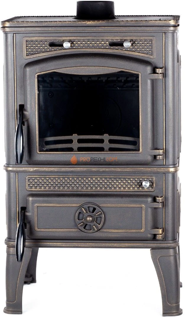 Печь-камин Fireway Dacha I патина бронза