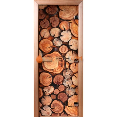 Дверь для бани DoorWood Фотопечать А044, 1900x600 мм