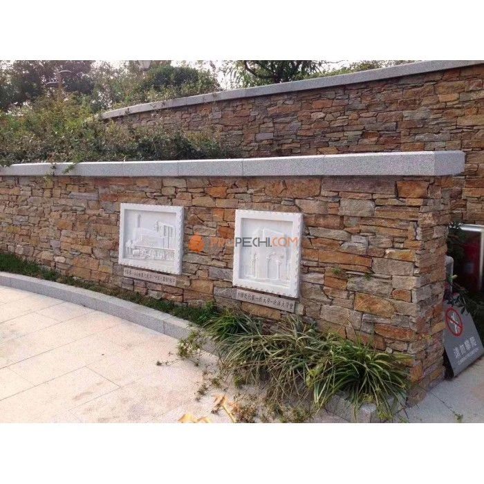 Наружный угол из грубого камня Кварцит Мультиколор (200+350х200мм) упак. (2шт/0,22м2)