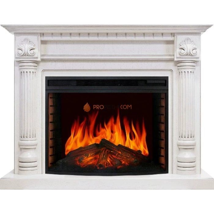 Каминокомплект Royal Flame Edinburg - Слоновая кость с патиной с очагом Dioramic 33 LED FX