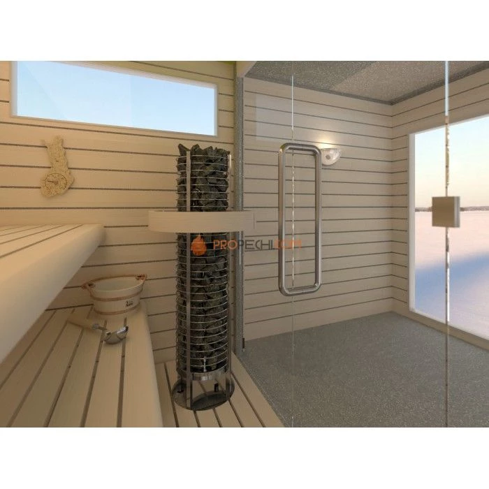 Электрическая печь SAWO TOWER TH5-90Ni2-P 9 кВт (встроенный блок мощности, пульт покупается отдельно)