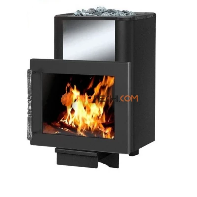 Дровяная печь для бани Везувий Русичъ Антрацит 22 Панорама