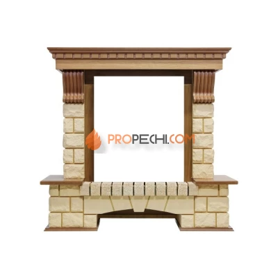 Портал Royal Flame Pierre Luxe - Дуб / Шампань