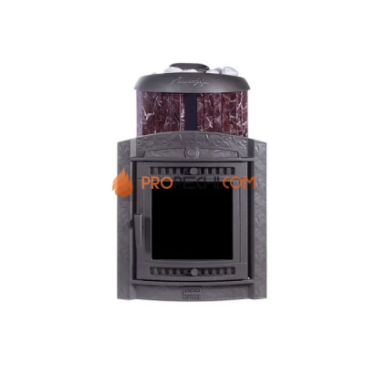 Печь банная «Атмосфера L» в ламелях «Россо Леванто»