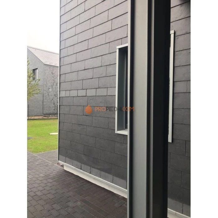 Панель Сланец чёрный натуральный скол (200х400мм) упак. (20шт/1,6м2)