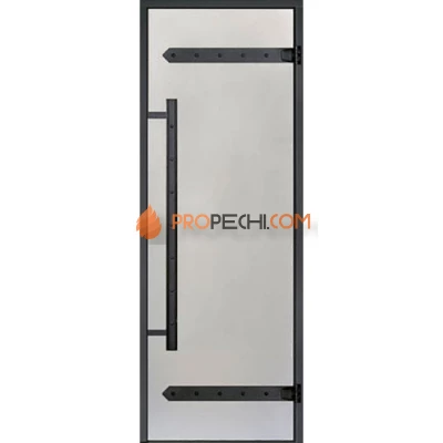 Дверь для хамама Harvia Legend ALU 9х19 стекло сатин