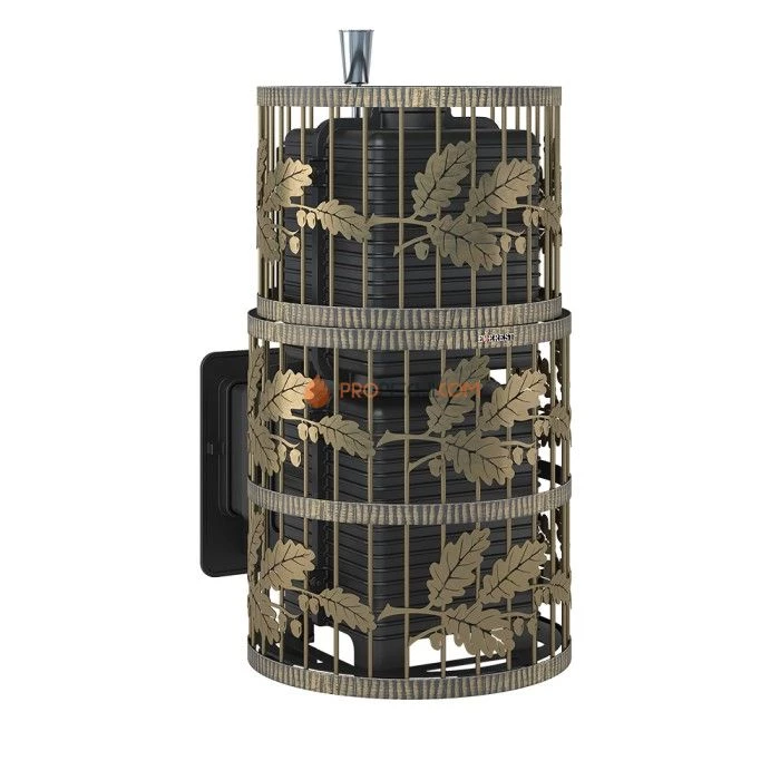 Чугунная печь для бани Эверест Легкий пар Профи Ковка