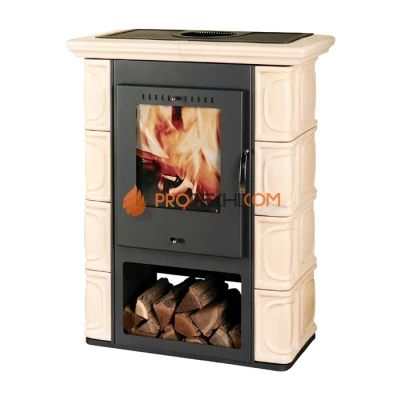 Печь-камин Thorma BORGHOLM Keramik, слоновая кость