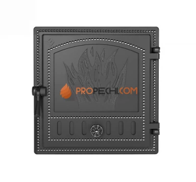 Дверка каминная ВЕЗУВИЙ 281 (Антрацит)