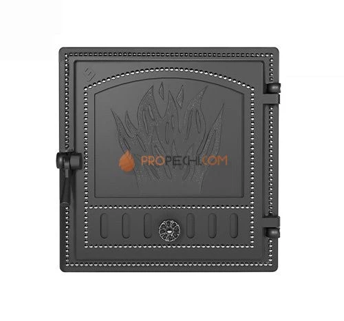 Дверка каминная ВЕЗУВИЙ 281 (Антрацит)