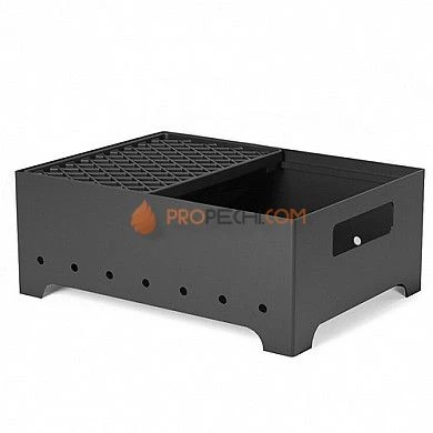 Мангал Везувий Турист №2 с решеткой чугунной "Стейк"