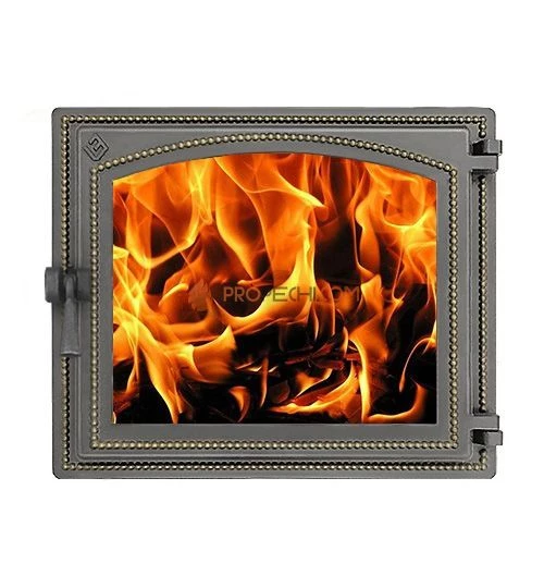 Дверка каминная ВЕЗУВИЙ 240 (Бронза)