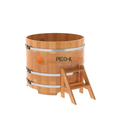Купель BentWood круглая из сращенных ламелей натуральной лиственницы d=1,17
