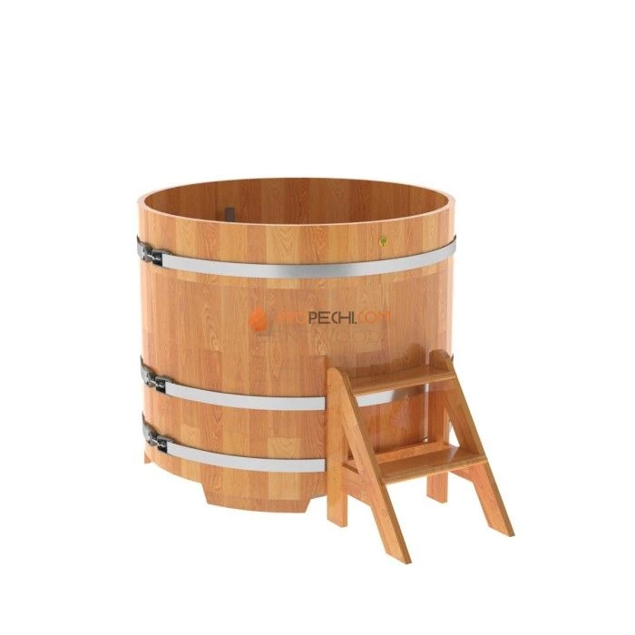 Купель BentWood круглая из сращенных ламелей натуральной лиственницы d=1,17