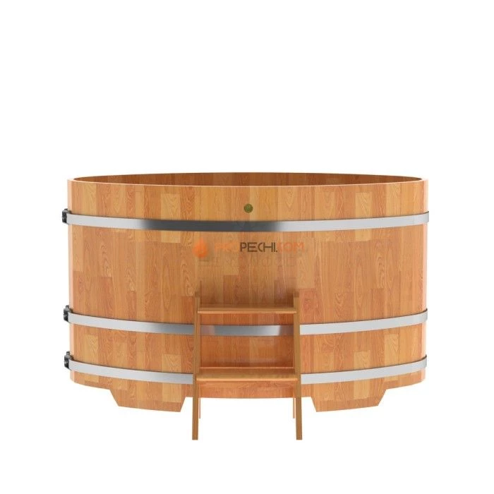 Купель BentWood овальная из сращенных ламелей натуральной лиственницы 0,92х1,66