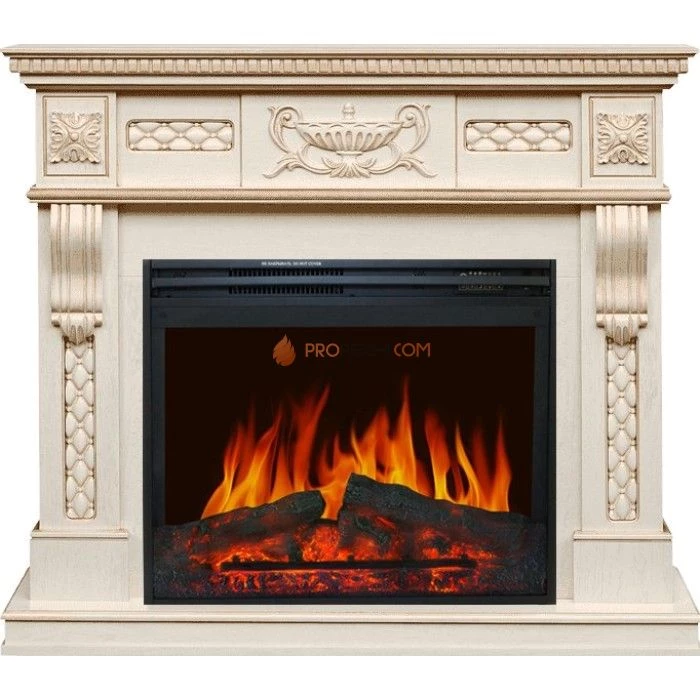 Каминокомплект Royal Flame Corsica - Слоновая кость с патиной с очагом Jupiter FX New