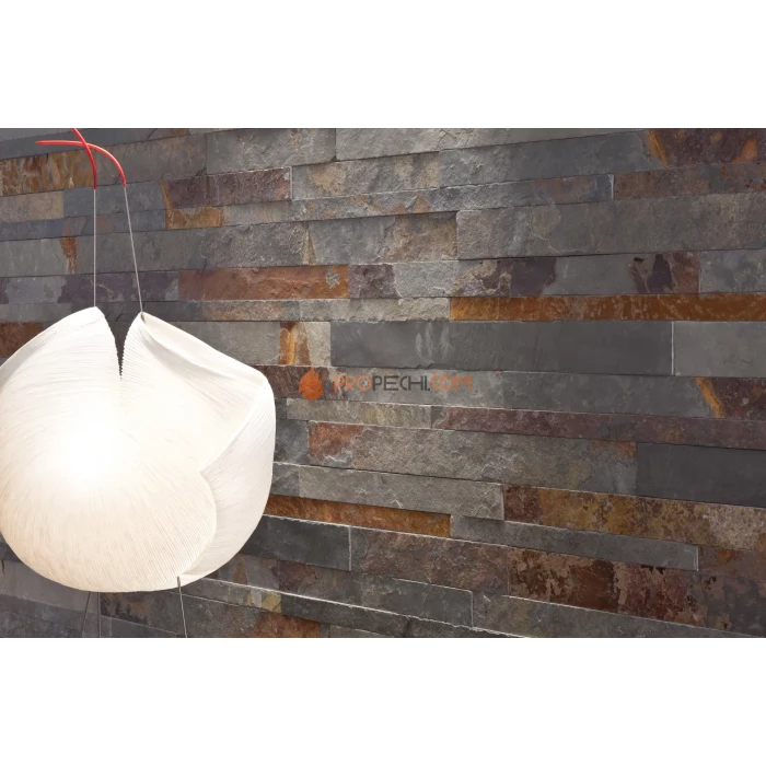 Панель Сланец мультиколор нарезка (70х300мм) упак. (20шт/0,42м2)