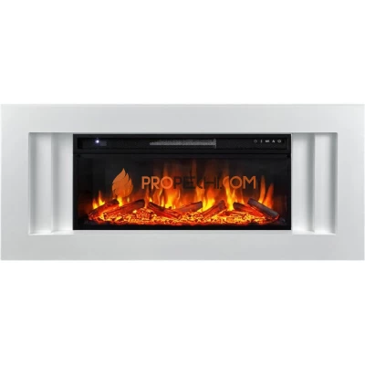 Каминокомплект Royal Flame Line 42 - Белый с Электрическим очагом Royal Flame Vision 42 LOG LED