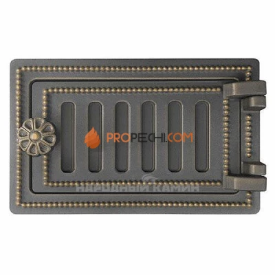 Везувий Дверка поддувальная ДП-2 (бронза) 140x250 мм