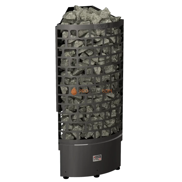 Электрическая печь SAWO ARIES ARI3-75NS-CNR-BL-P-C 7.5 кВт (пульт и блок мощности докупаются отдельно), черная