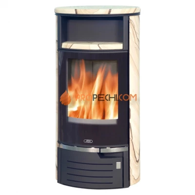 Печь-камин ABX Atlantik 5 черная бразильский песчаник