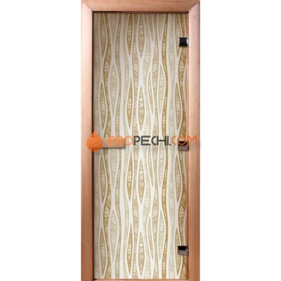 Дверь для бани DoorWood Фотопечать А055, 1900x600 мм