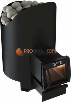 Банная печь Grill'D Aurora 180 Long (дверца со стеклом)