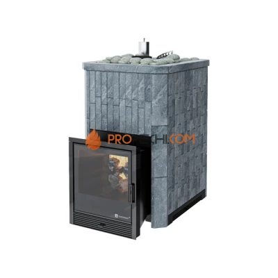 Дровяная печь для бани ИзиСтим Южная 16 в камне Талькохлорит