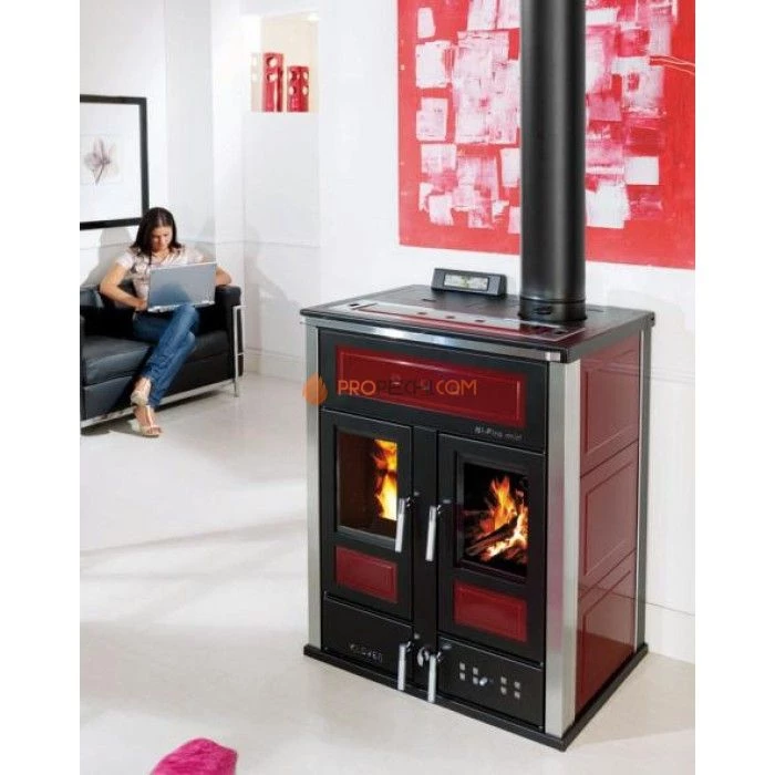 Отопительная печь Klover BI-FIRE MID (охра)