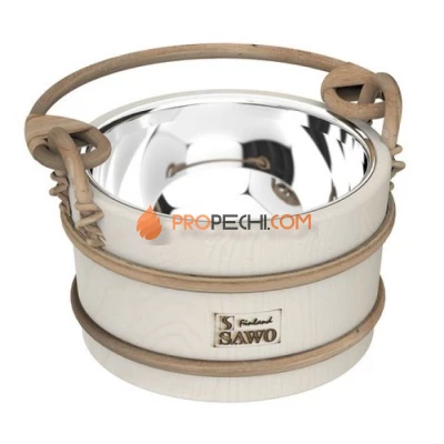 Ведро деревянное SAWO 341-MA (3 литра, со вставкой из нержавейки)