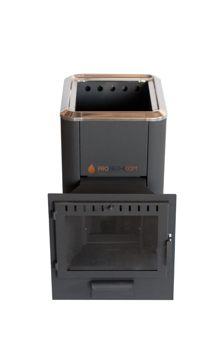 Банная печь НМК Сибирь-20 Панорамное стекло, конвекционная