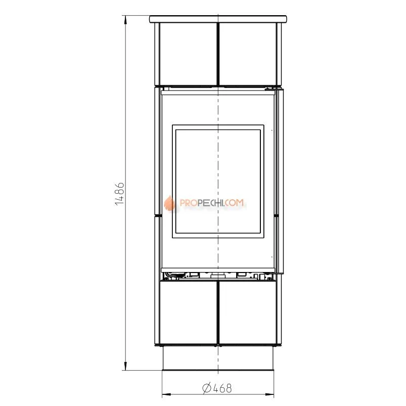 Печь-камин Thorma ATIKA Extra Serpentino