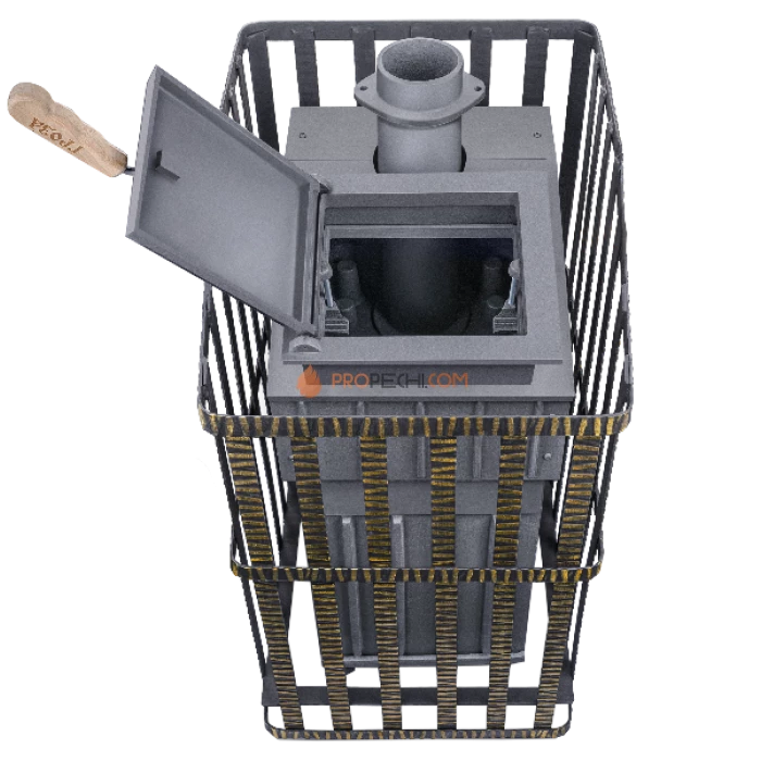 Чугунная печь для бани Гефест Гроза 24М Ураган