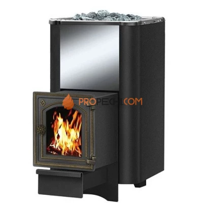 Чугунная печь для бани Везувий Сенсация 28 Антрацит (ДТ-4С)