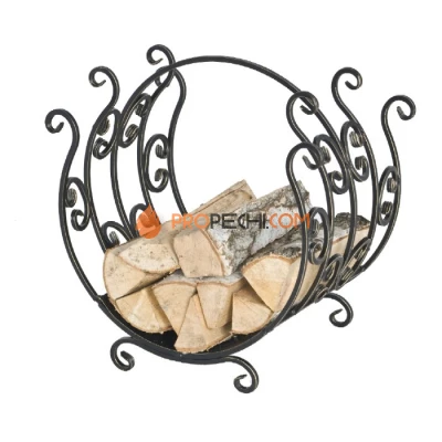 Дровница Везувий Кованая D160S серебро