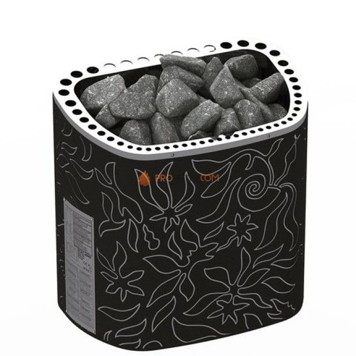 Электрическая печь SAWO Dragonfire ScandiFire SCA-60NS-DRF-BL-P-C 6 кВт (пульт и блок мощности докупаются отдельно)