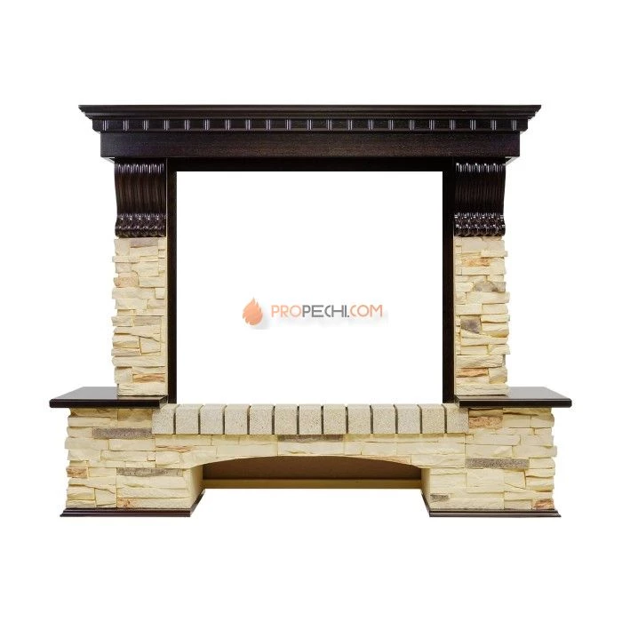 Каминокомплект Dimplex Pierre Luxe - Темный дуб / Сланец (Высота 1000 мм) с очагом Symphony 26 inch DF2608-INT