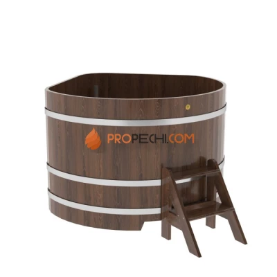 Купель BentWood угловая из мореного дуба 1,37х1,37